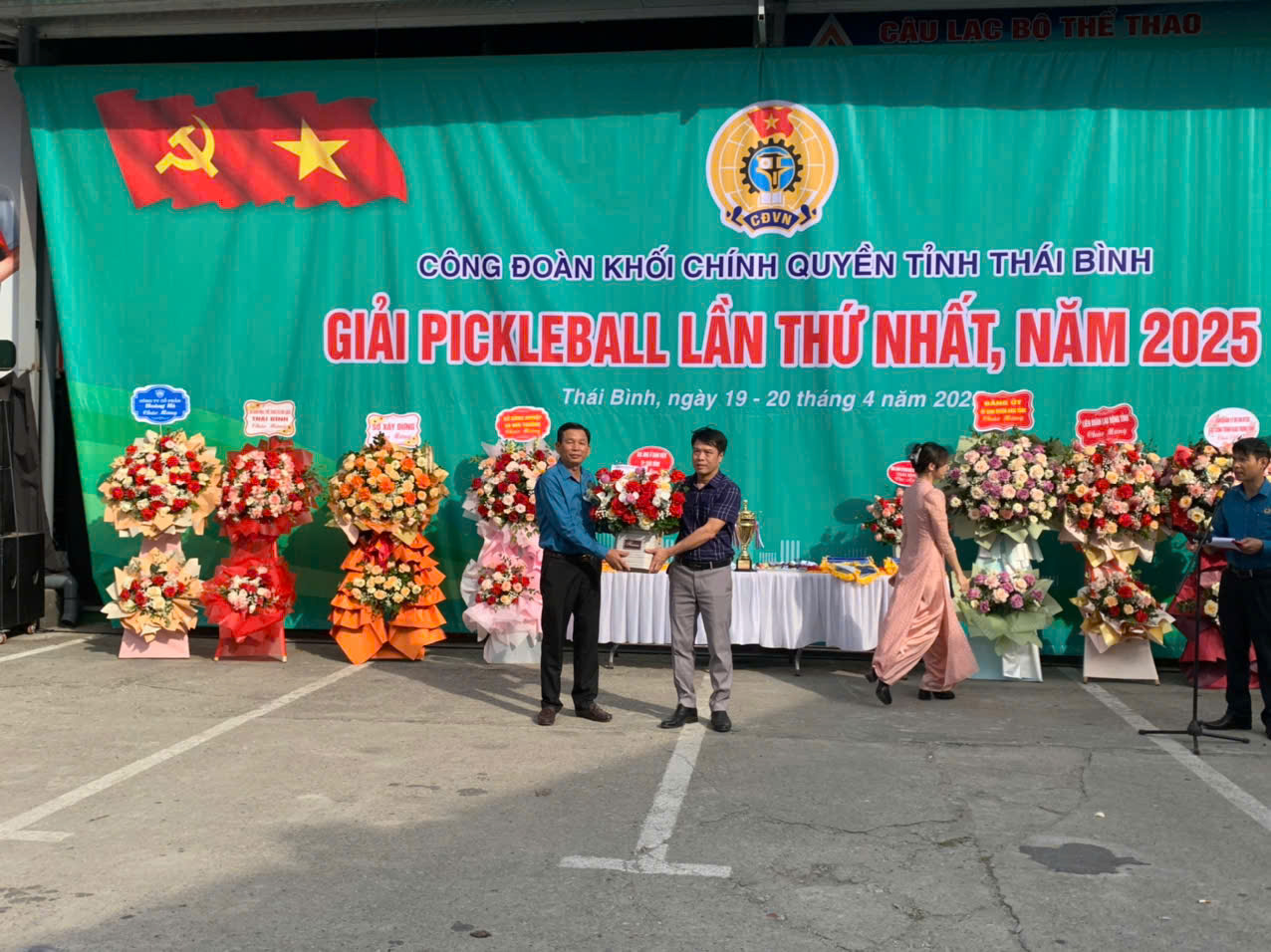 Giải pickleball công đoàn khối chính quyền tỉnh Thái Bình năm 2025