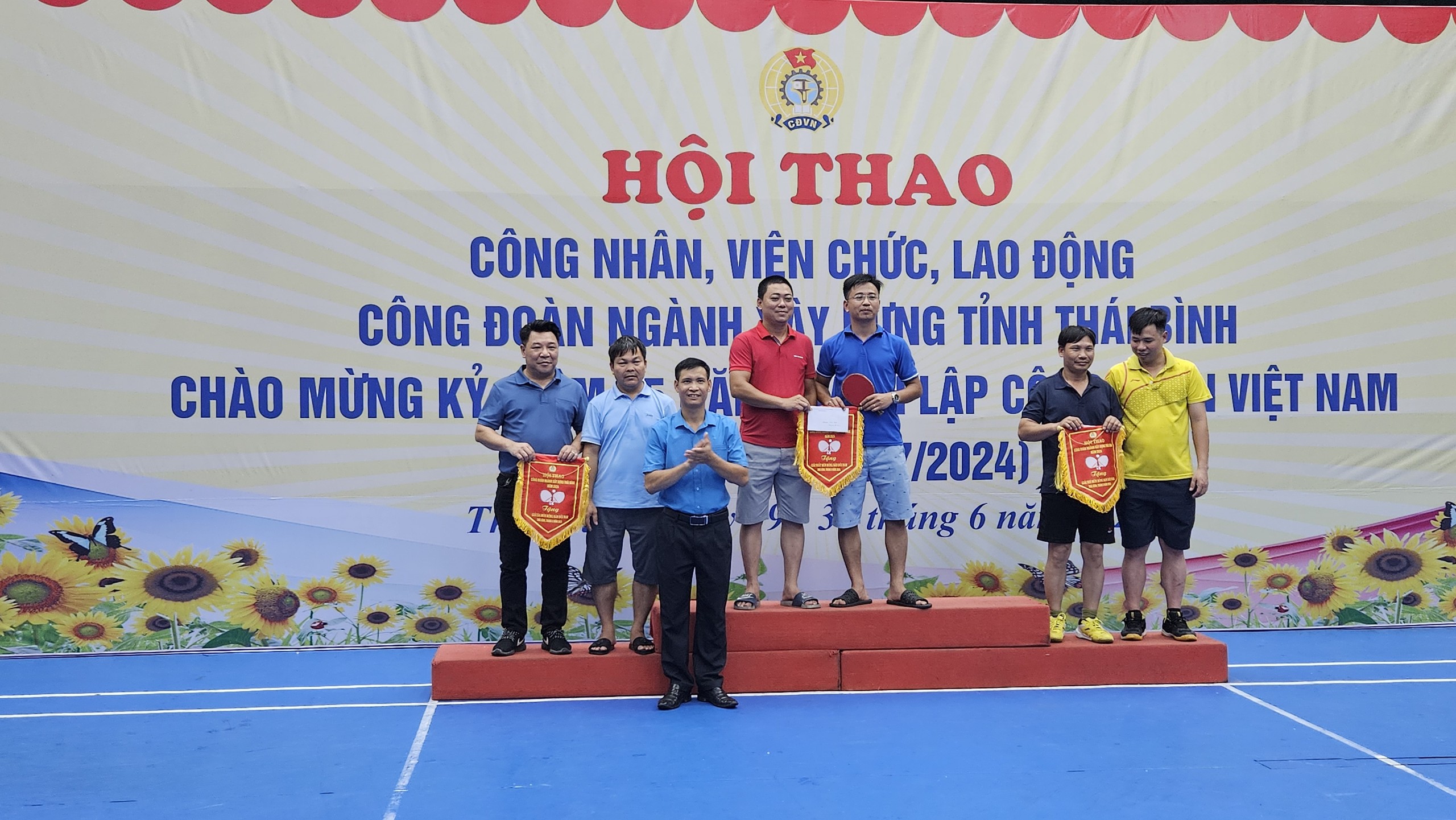 Phong trào Hội thao công nhân viên chức, người lao động Công đoàn ngành Xây dựng tỉnh Thái Bình kỷ niệm 95 năm thành lập Công đoàn Việt Nam(